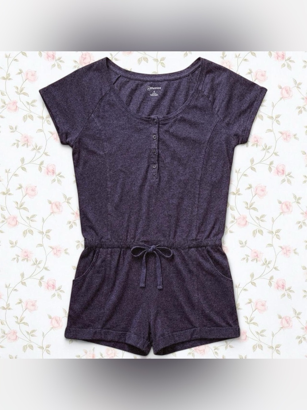 Converse Faded Black/Gray Short Sleeve Romper